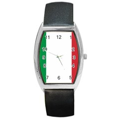 National Flag Of Italy  Barrel Style Metal Watch