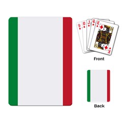 National Flag Of Italy  Playing Card by abbeyz71