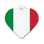 National Flag of Italy  Dog Tag Heart (Two Sides) Front