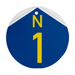 South Africa National Route N1 Marker Round Ornament (two Sides) by abbeyz71