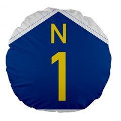 South Africa National Route N1 Marker Large 18  Premium Flano Round Cushions by abbeyz71