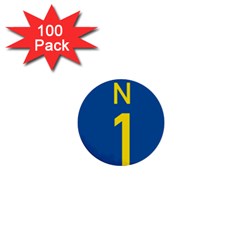 South Africa National Route N1 Marker 1  Mini Buttons (100 Pack)  by abbeyz71