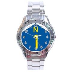 South Africa National Route N1 Marker Stainless Steel Analogue Watch by abbeyz71