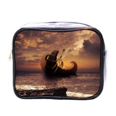 Steampunk Fractalscape, A Ship For All Destinations Mini Toiletries Bags by jayaprime