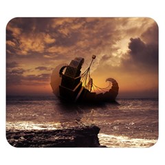Steampunk Fractalscape, A Ship For All Destinations Double Sided Flano Blanket (small) 