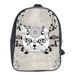 Wonderful Sugar Cat Skull School Bags (xl)  by FantasyWorld7