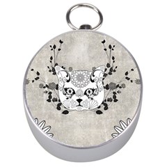Wonderful Sugar Cat Skull Silver Compasses by FantasyWorld7