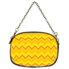 Zigzag (orange And Yellow) Chain Purses (two Sides)  by berwies