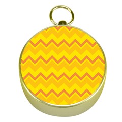 Zigzag (orange And Yellow) Gold Compasses by berwies