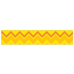 Zigzag (orange And Yellow) Flano Scarf (small)  by berwies