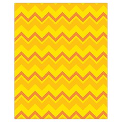 Zigzag (orange And Yellow) Drawstring Bag (small) by berwies