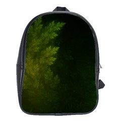 Beautiful Fractal Pines In The Misty Spring Night School Bags(large)  by jayaprime