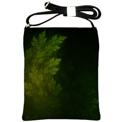 Beautiful Fractal Pines In The Misty Spring Night Shoulder Sling Bags by jayaprime