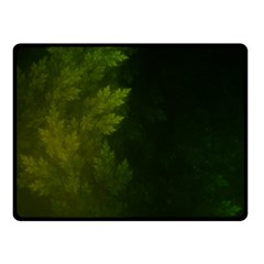 Beautiful Fractal Pines In The Misty Spring Night Fleece Blanket (small) by jayaprime