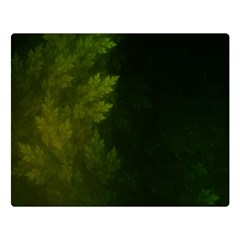 Beautiful Fractal Pines In The Misty Spring Night Double Sided Flano Blanket (large)  by jayaprime