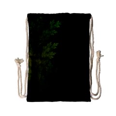 Beautiful Fractal Pines In The Misty Spring Night Drawstring Bag (small) by jayaprime