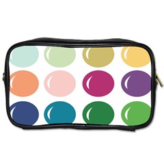 Brights Pastels Bubble Balloon Color Rainbow Toiletries Bags