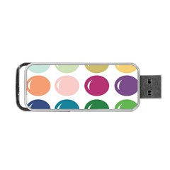 Brights Pastels Bubble Balloon Color Rainbow Portable Usb Flash (two Sides)