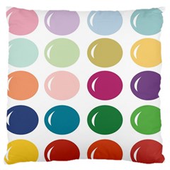 Brights Pastels Bubble Balloon Color Rainbow Standard Flano Cushion Case (one Side) by Mariart