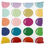 Brights Pastels Bubble Balloon Color Rainbow Large Cushion Case (Two Sides) Front