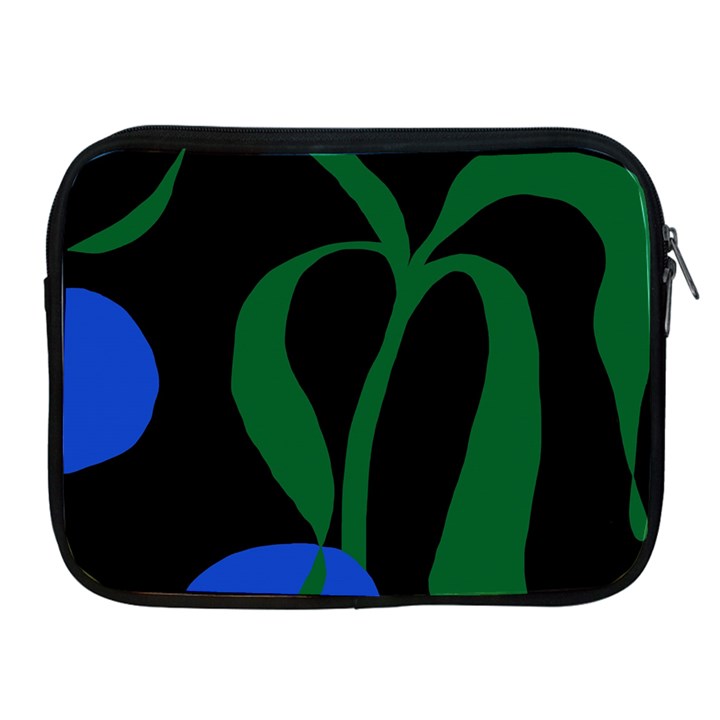 Flower Green Blue Polka Dots Apple iPad 2/3/4 Zipper Cases