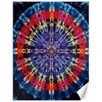 Circle Purple Green Tie Dye Kaleidoscope Opaque Color Canvas 18  x 24   17.8 x23.08  Canvas - 1