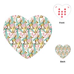 Wooden Gorse Illustrator Photoshop Watercolor Ink Gouache Color Pencil Playing Cards (heart) 