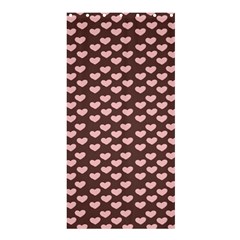 Chocolate Pink Hearts Gift Wrap Shower Curtain 36  X 72  (stall) 