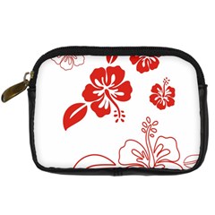 Hawaiian Flower Red Sunflower Digital Camera Cases