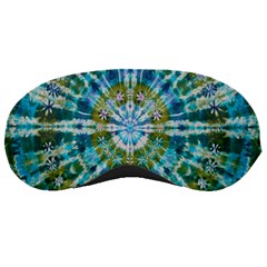 Green Flower Tie Dye Kaleidoscope Opaque Color Sleeping Masks