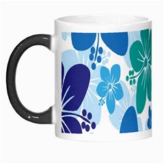 Hibiscus Flowers Green Blue White Hawaiian Morph Mugs