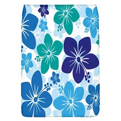 Hibiscus Flowers Green Blue White Hawaiian Flap Covers (l) 