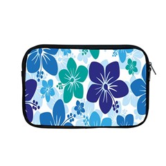 Hibiscus Flowers Green Blue White Hawaiian Apple Macbook Pro 13  Zipper Case