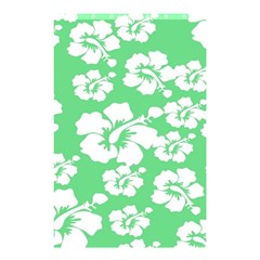 Hibiscus Flowers Green White Hawaiian Shower Curtain 48  X 72  (small) 