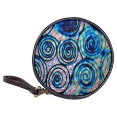 Green Blue Circle Tie Dye Kaleidoscope Opaque Color Classic 20-cd Wallets