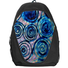 Green Blue Circle Tie Dye Kaleidoscope Opaque Color Backpack Bag by Mariart