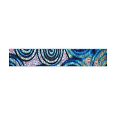 Green Blue Circle Tie Dye Kaleidoscope Opaque Color Flano Scarf (mini) by Mariart