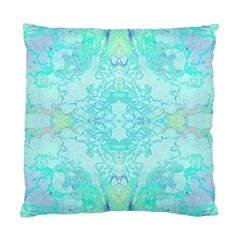 Green Tie Dye Kaleidoscope Opaque Color Standard Cushion Case (one Side) by Mariart