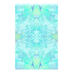 Green Tie Dye Kaleidoscope Opaque Color Shower Curtain 48  X 72  (small)  by Mariart