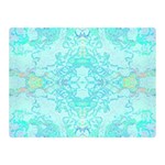 Green Tie Dye Kaleidoscope Opaque Color Double Sided Flano Blanket (Mini)  35 x27  Blanket Front