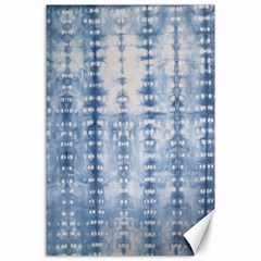 Indigo Grey Tie Dye Kaleidoscope Opaque Color Canvas 24  X 36  by Mariart