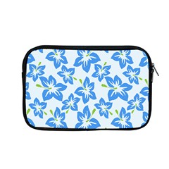 Hibiscus Flowers Seamless Blue Apple Macbook Pro 13  Zipper Case