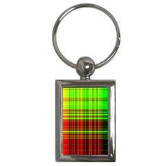 Line Light Neon Red Green Key Chains (rectangle) 