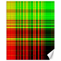 Line Light Neon Red Green Canvas 16  X 20   by Mariart