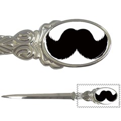 Mustache Owl Hair Black Man Letter Openers by Mariart