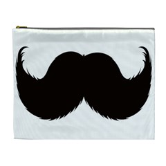 Mustache Owl Hair Black Man Cosmetic Bag (xl)