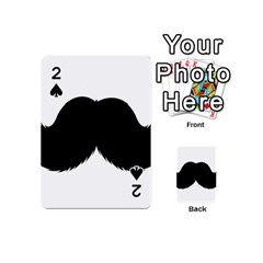Mustache Owl Hair Black Man Playing Cards 54 (mini) 
