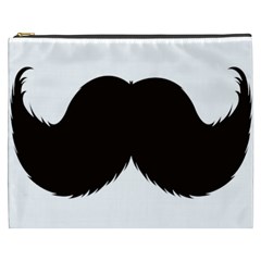 Mustache Owl Hair Black Man Cosmetic Bag (xxxl)  by Mariart