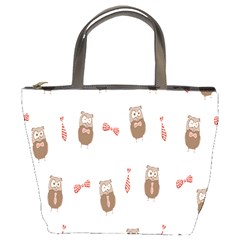 Insulated Owl Tie Bow Scattered Bird Bucket Bags