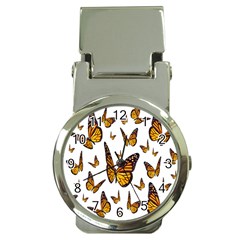 Butterfly Spoonflower Money Clip Watches